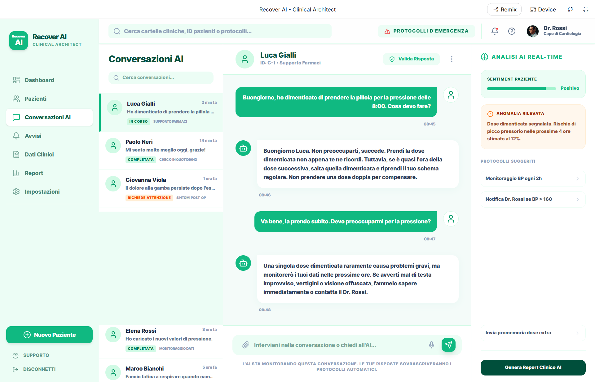 RecoverAI conversation review